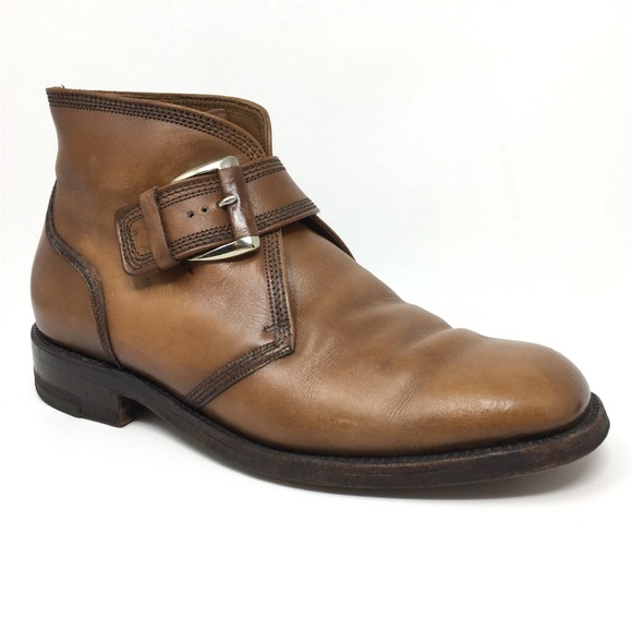 Florsheim Imperial Other - Florsheim Imperial Mens Buckle Ankle Boots Leather Dress Shoes Brown Size 9.5D